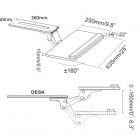 FAMK-822 Keyboard Tray Drawings